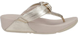 FitFlop Lulu Padded Knot Womens Leather Toe Post Sandal