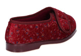 GBS Nola Womens Extra Wide Fit Touch Fastening Slipper