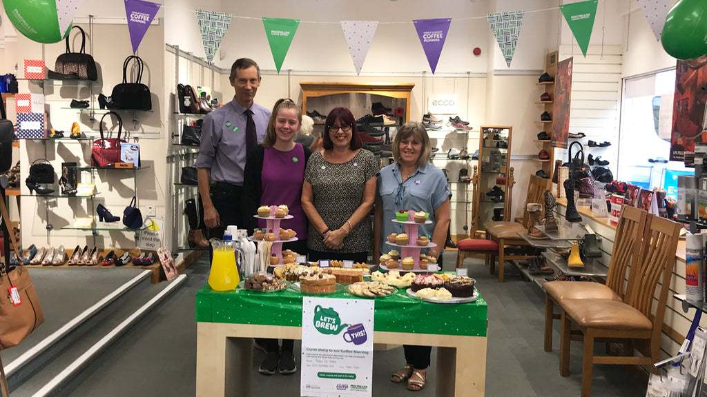 Robin Elt Shoes raises funds for Macmillan's World's Biggest Coffee Morning