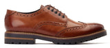 Base London Gibbs Washed Mens Leather Lace Up Brogue