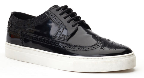 Base London Mickey Mens Leather Lace Up Brogue Shoe