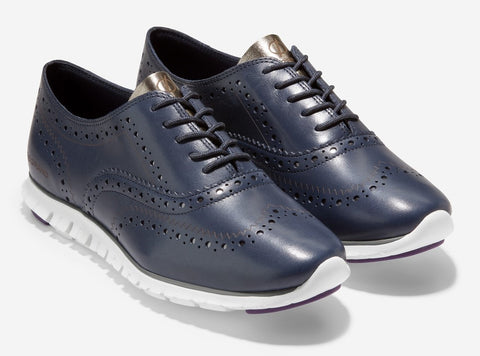 Cole Haan ZeroGrand Womens Leather Wingtip Oxford Shoe