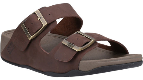 FitFlop Gogh Moc Mens Leather Buckle Fastening Sandal