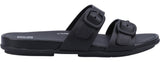 FitFlop Gracie Buckle 2-Bar Womens Leather Slide Sandal