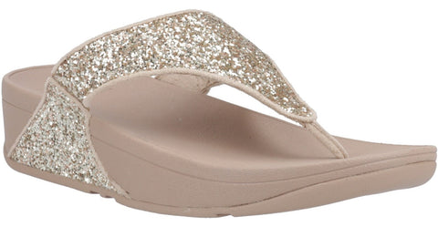 FitFlop Lulu Glitter Womens Toe-Post Sandal