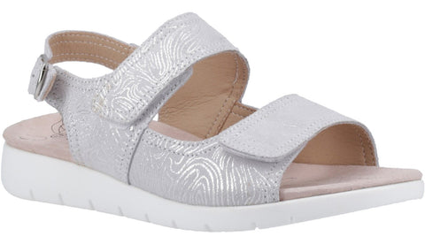 Fleet & Foster Begonia Womens Leather Touch-Fastening Sandal
