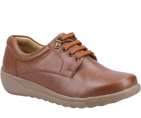 Fleet & Foster Cathy Womens Leather Lace Up Casual Shoe
