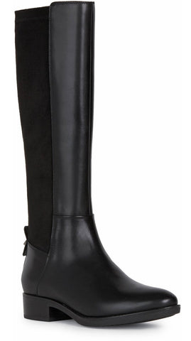 Geox D Felicity D Womens Leather Knee High Boot