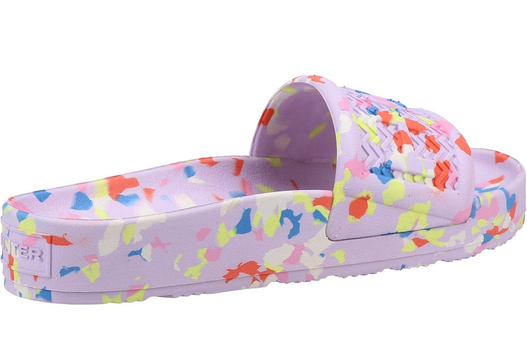 Hunter Bloom Algae Marble Womens Slide Sandal Robin Elt Shoes