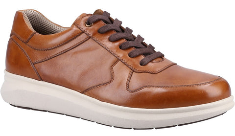 Hush Puppies Braxton Mens Leather Lace Up Trainer