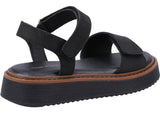 Hush Puppies Cassie Womens Leather Touch-Fastening Sandal