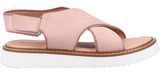 Hush Puppies Clarissa Womens Leather Touch-Fastening Sandal