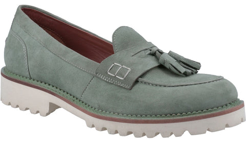 Hush Puppies Ginny Womens Suede Leather Loafer