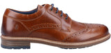 Hush Puppies Jayden Mens Leather Lace Up Brogue Shoe