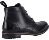 Hush Puppies Joshua Mens Leather Lace Up Brogue Boot