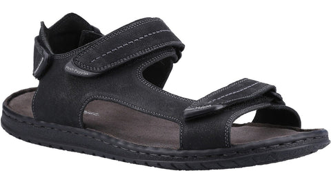 Hush Puppies Neville Quarter Strap Mens Leather Touch Fastening Sandal