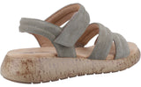 Hush Puppies Skye Womens Leather Touch-Fastening Sandal