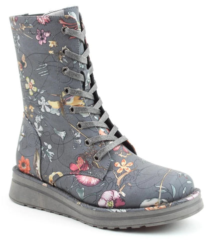 Heavenly Feet Martina 4 Fantasy Print Womens Lace Up Ankle Boot