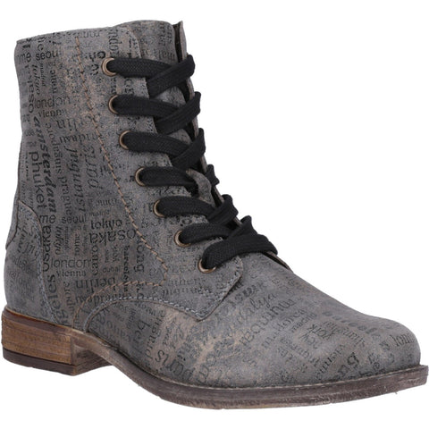 Josef Seibel Sienna 82 Womens Printed Leather Ankle Boot