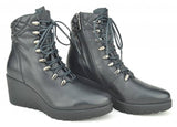 Paula Urban 15-1126 Womens Leather Lace Up Ankle Boot