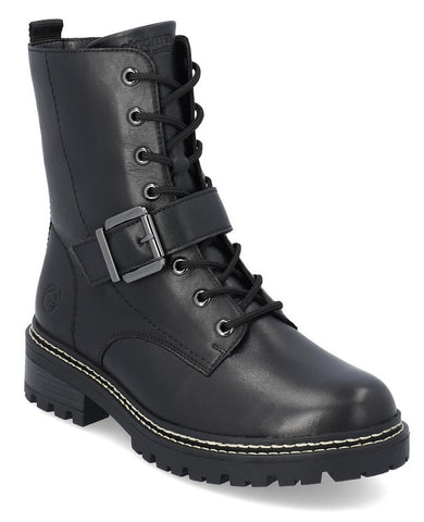 Remonte D0B78-01 Womens Leather Lace Up Ankle Boot