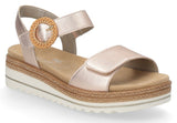 Remonte D0Q52-31 Womens Leather Touch Fastening Sandal