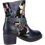 Riva Aisha Womens Floral Leather Ankle Boot
