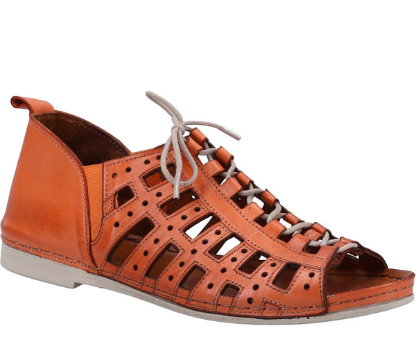 Riva Newport Womens Leather Lace Up Casual Shoe