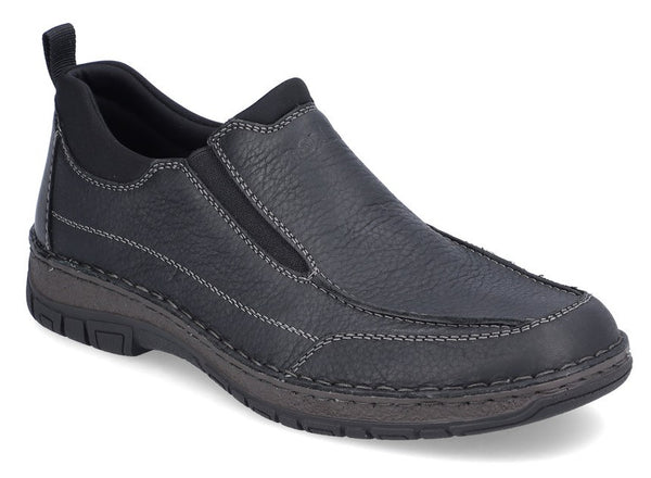 Rieker 05151-00 Mens Leather Slip On Casual Shoe
