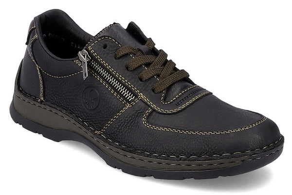 Rieker 05330-00 Mens Leather Lace Up Casual Shoe