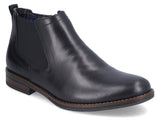 Rieker 10374-00 Mens Leather Wide Fit Ankle Boot