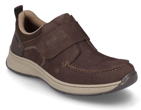 Rieker 14358-25 Mens Leather Touch-Fastening Casual Shoe