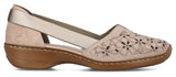 Rieker 41356-60 Womens Leather Slip On Shoe