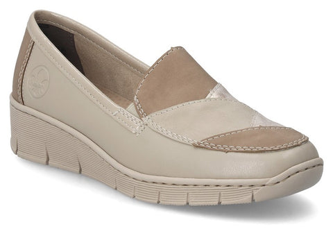 Rieker 53785-60 Womens Wedge Heeled Casual Shoe