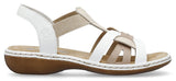 Rieker 65918-81 Womens Leather Slip On Sandal
