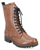 Rieker 78544-25 Womens Leather Lace Up Mid Length Boot