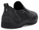Rieker L1789-00 Womens Leather Slip On Shoe