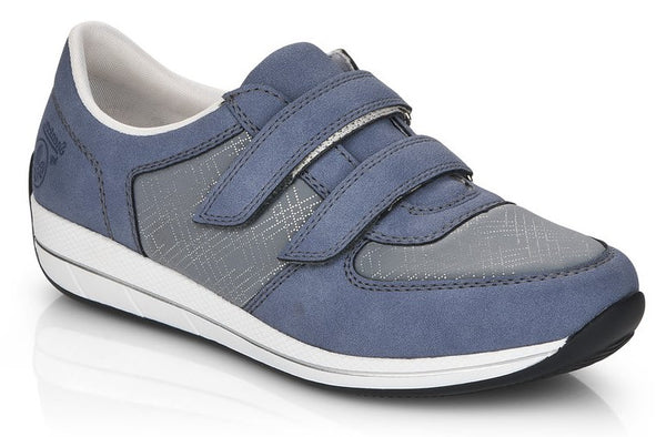 Rieker N1168-14 Wide Fit Touch-Fastening Casual Shoe