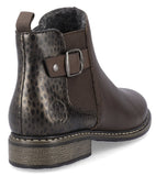 Rieker Z4965-25 Womens Warm Lined Leather Ankle Boot