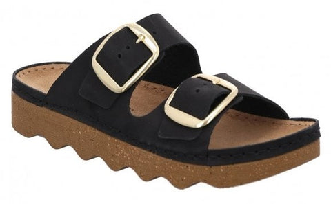 Rohde 6222-90 Womens Leather Slip-On Mule Sandal