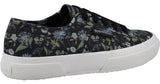 Superga 2750 Floral Print Womens Lace Up Casual Shoe