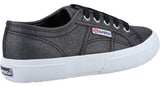 Superga 2750 Glitter Canvas Womens Lace Up Trainer
