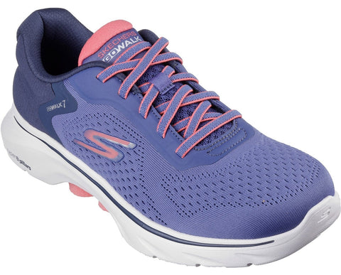 Skechers 125215 GO WALK 7 Cosmic Waves Womens Lace Up Trainer