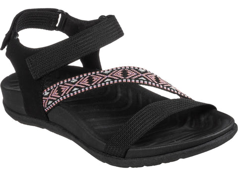 Skechers 163221 Reggae-Lite Beachy Sunrise Womens Touch-Fastening Sandal