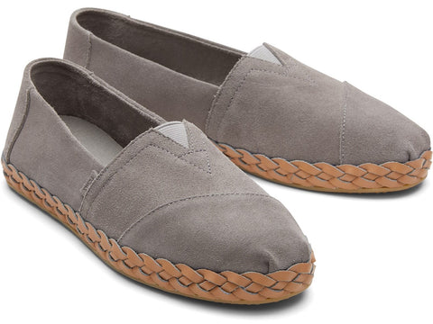 TOMS Alpargata Leather Wrap Womens Slip On Shoe