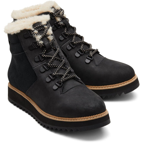TOMS Mojave Womens Leather Lace Up Ankle Boot