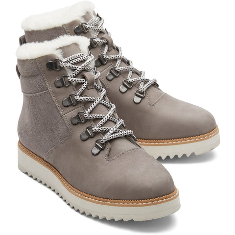 TOMS Mojave Womens Leather Lace Up Ankle Boot