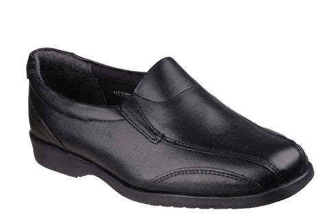 Amblers Merton Womens Slip On Casual Shoe Black