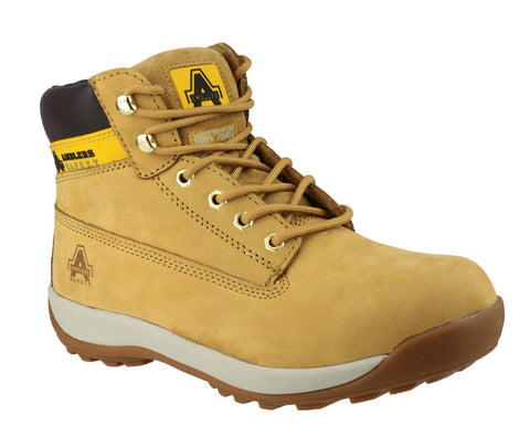 Amblers Safety FS102 Mens Lace Up Safety Work Boot Honey