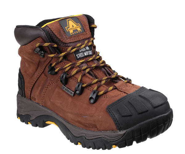 Amblers Safety FS39 Mens Lace up Safety Work Boot Brown
